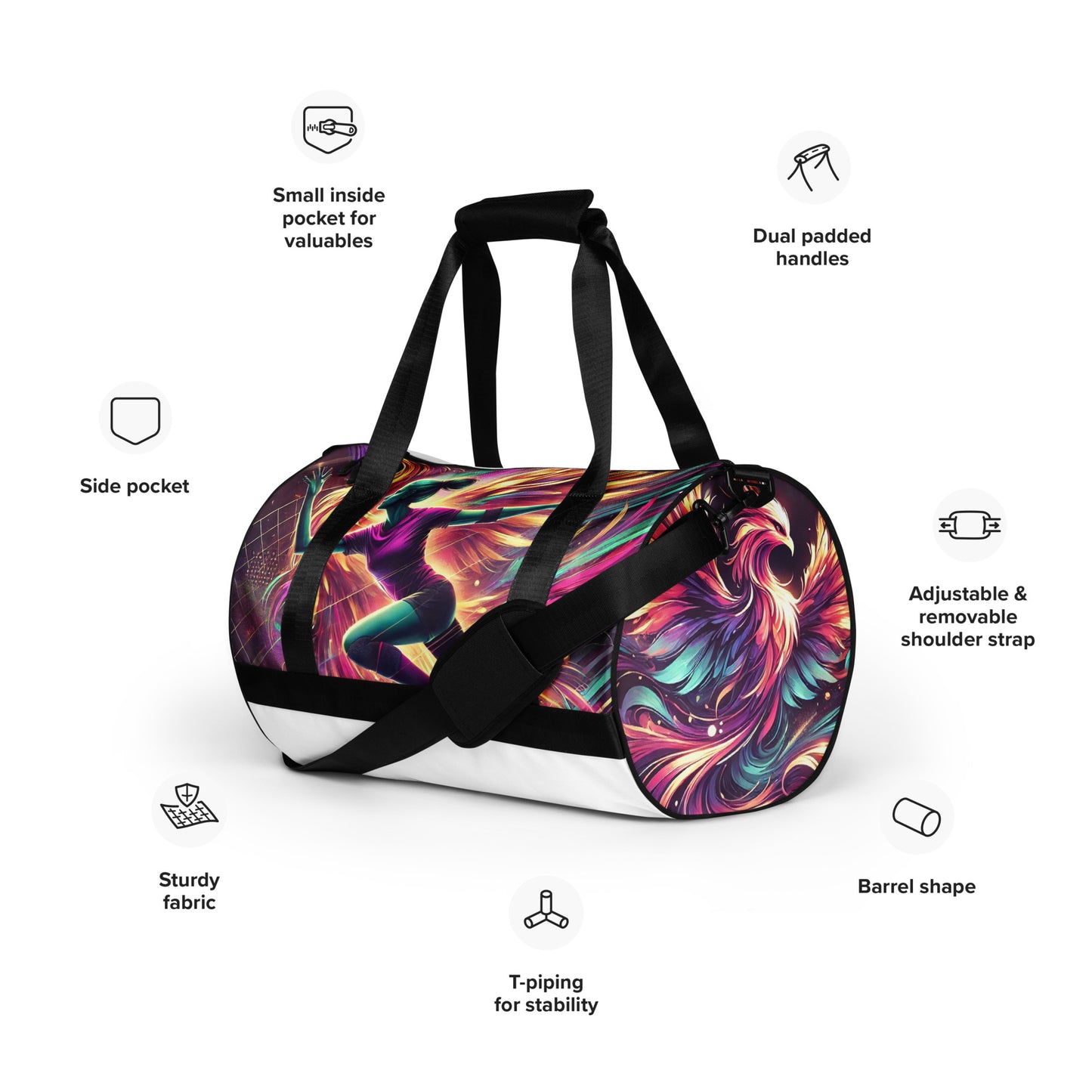 Unsneak Womain - All-over print gym bag