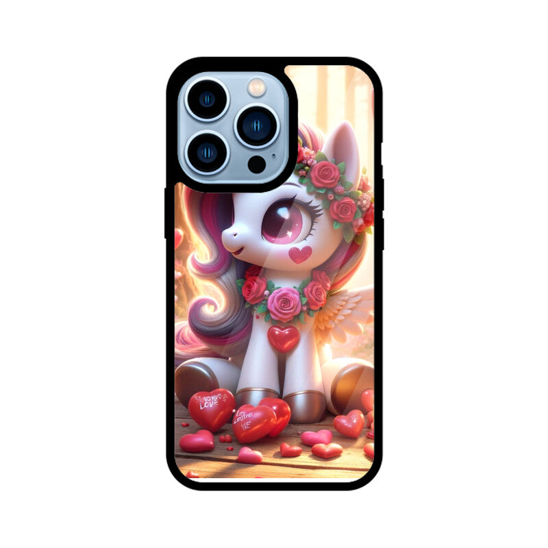 iPhone Case with Rainbow Unicorn Sparkle