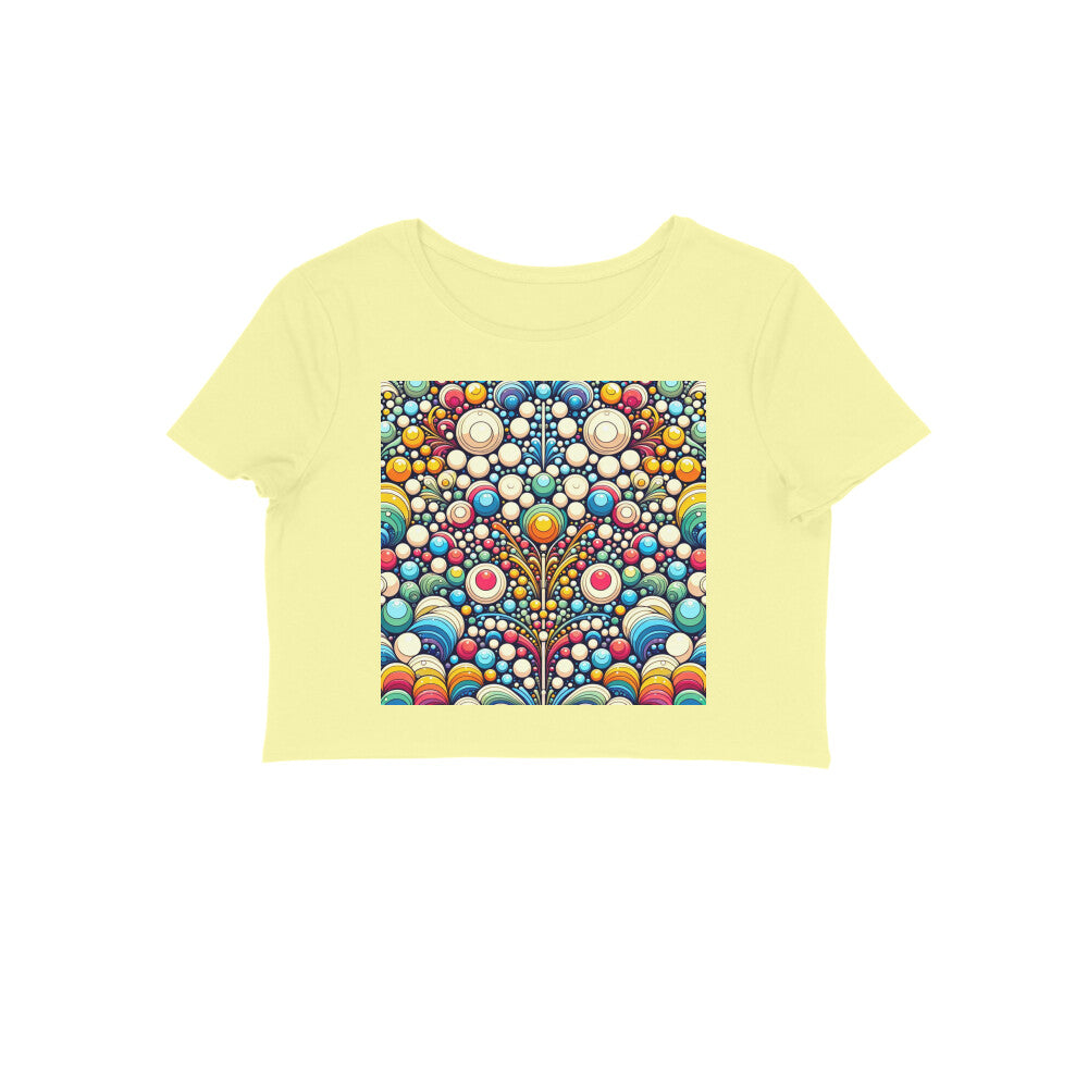 Summer Crop Tops with Rainbow Bubbles - Unsneak Limited Women Collection