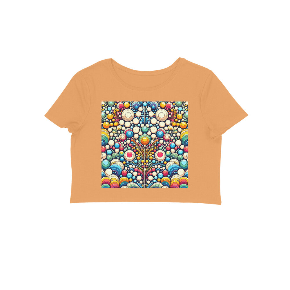 Summer Crop Tops with Rainbow Bubbles - Unsneak Limited Women Collection