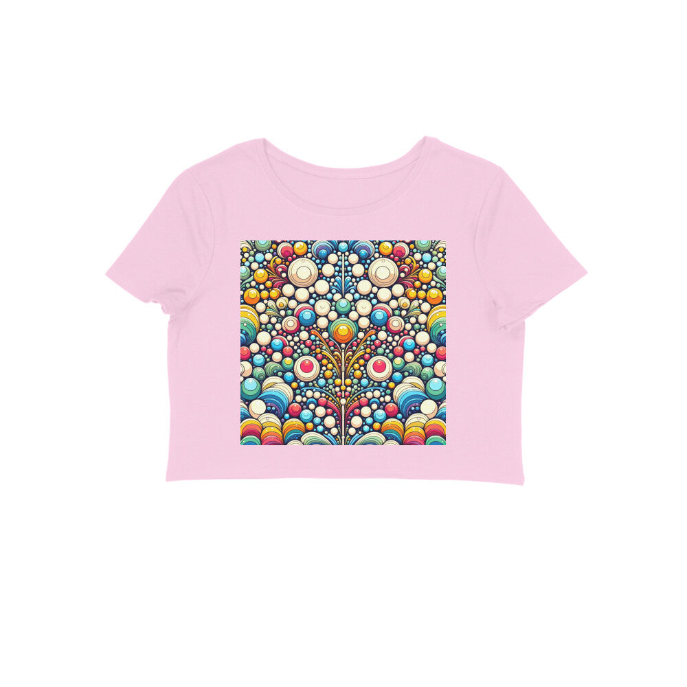 Summer Crop Tops with Rainbow Bubbles - Unsneak Limited Women Collection