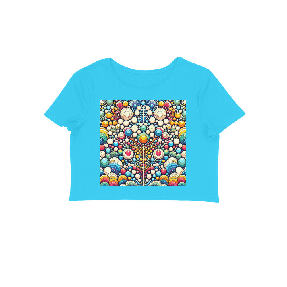 Summer Crop Tops with Rainbow Bubbles - Unsneak Limited Women Collection